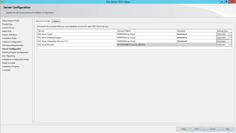 SQL Server 2012 SP1 - Server Configuration