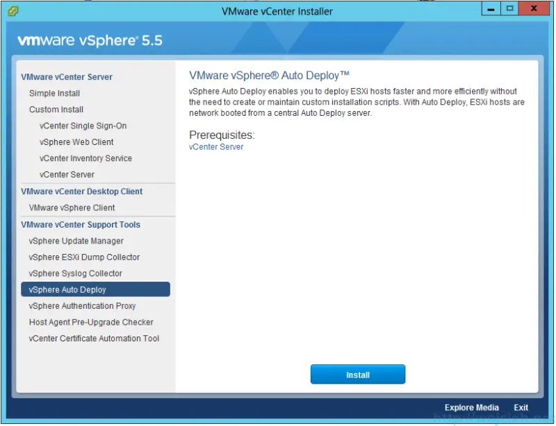 VMware vSphere Auto Deploy installation guide - software 1