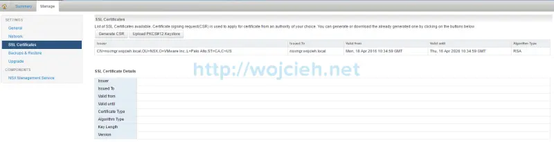 How to replace NSX Manager SSL Certificate - 2