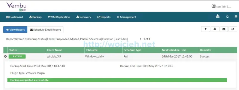 Vembu BDR Suite Review - 15