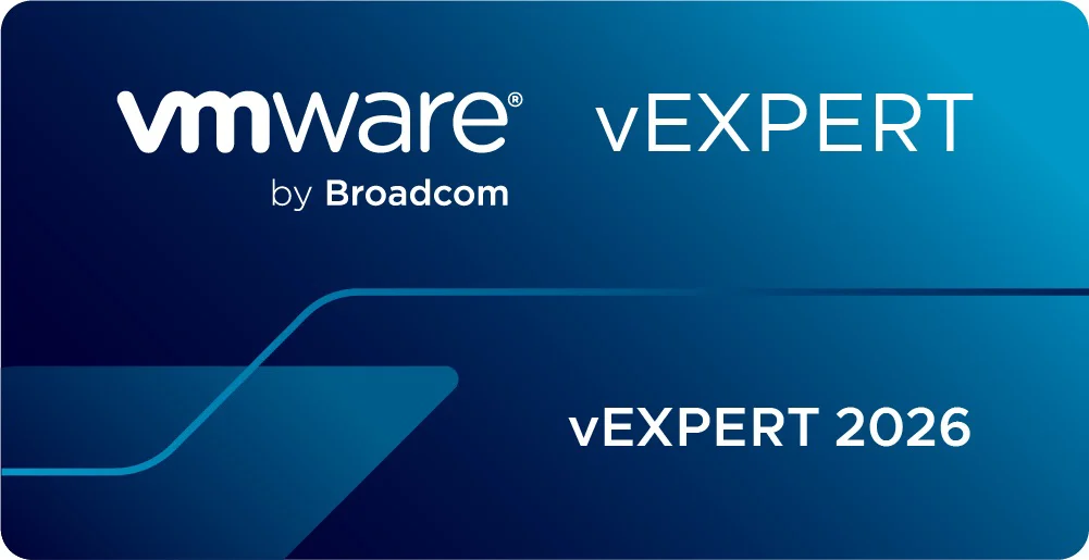 VMware vExpert 2026 Badge